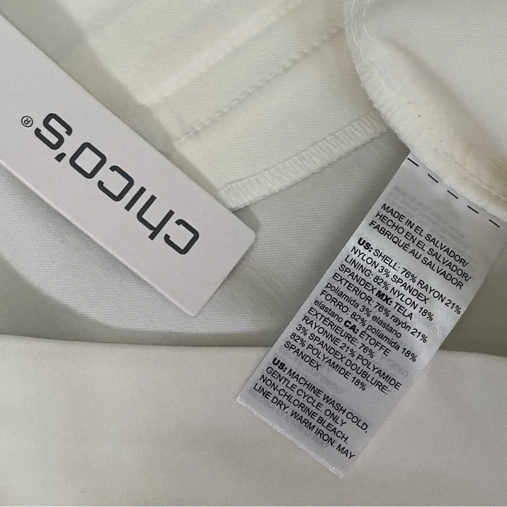 CHICO'S SO SLIMMING ""BRIGITTE SLIM LEG" CAPRIS - SIZE 18/20 (4) - Picture 8 of 11